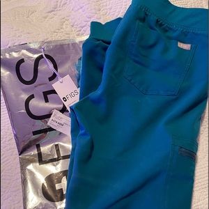 FIGS Joggers Pants. Pacific Blue. New w/tags. Size Small.